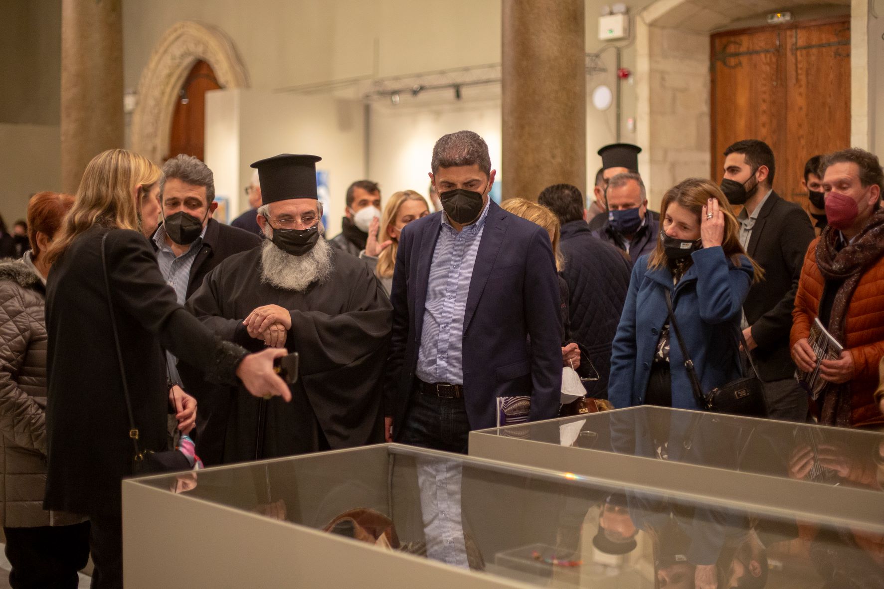 Από τα εγκαίνια της έκθεσης '' Έυζωνες''