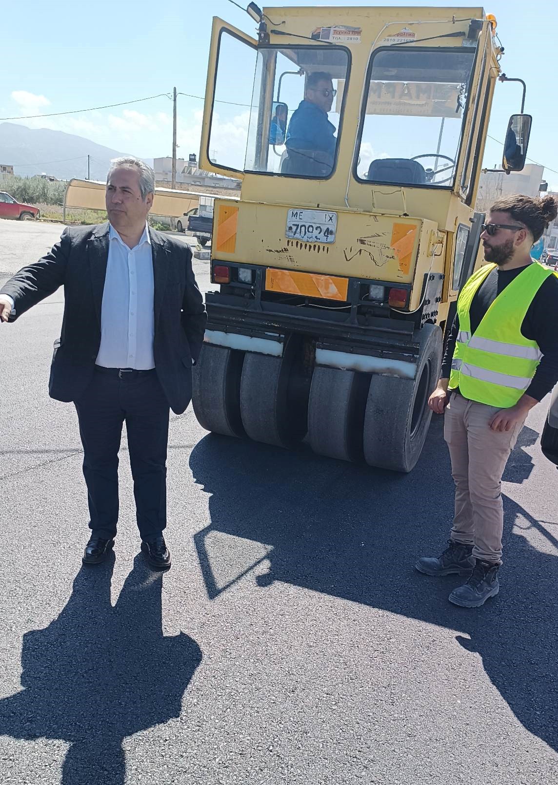 Αυτοψία από τον Αντιπεριφερειάρχη Τεχνικών Έργων, Νίκο Σκουλά