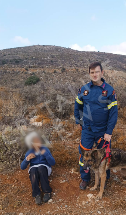 Με τη συμμετοχή της Ελπίδας, αστυνομικών και πυροσβεστών βρέθηκε 85χρονη που αγνοούντουν