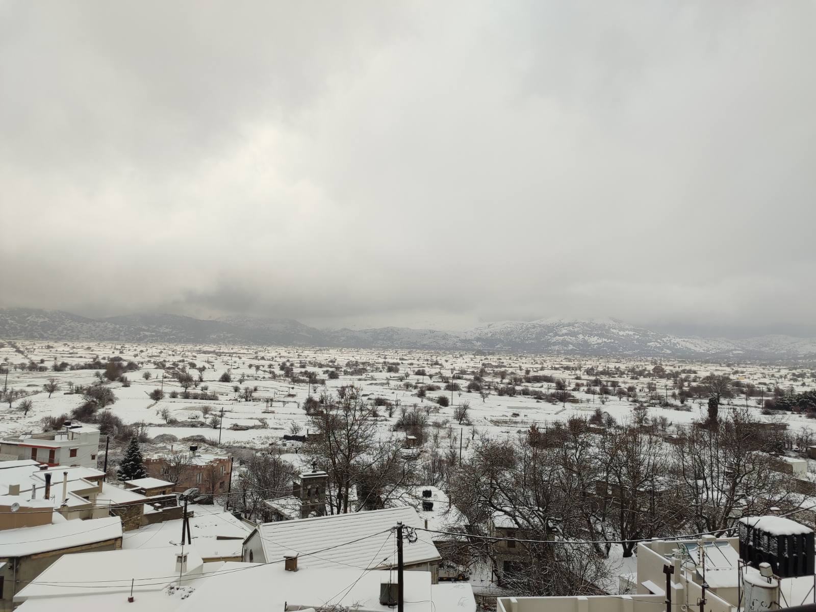 οροπέδιο χιόνι Λασίθι