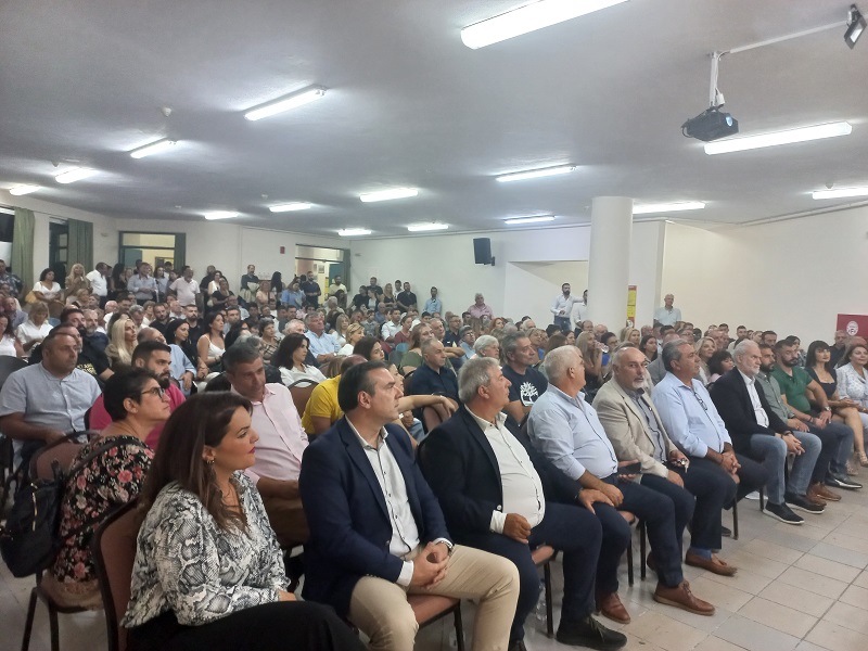 Παλμός, ζωντάνια και μήνυμα νίκης στην παρουσίαση αρχών, θέσεων αλλά και των υποψηφίων του συνδυασμού του Δημάρχου Χερσονήσου 