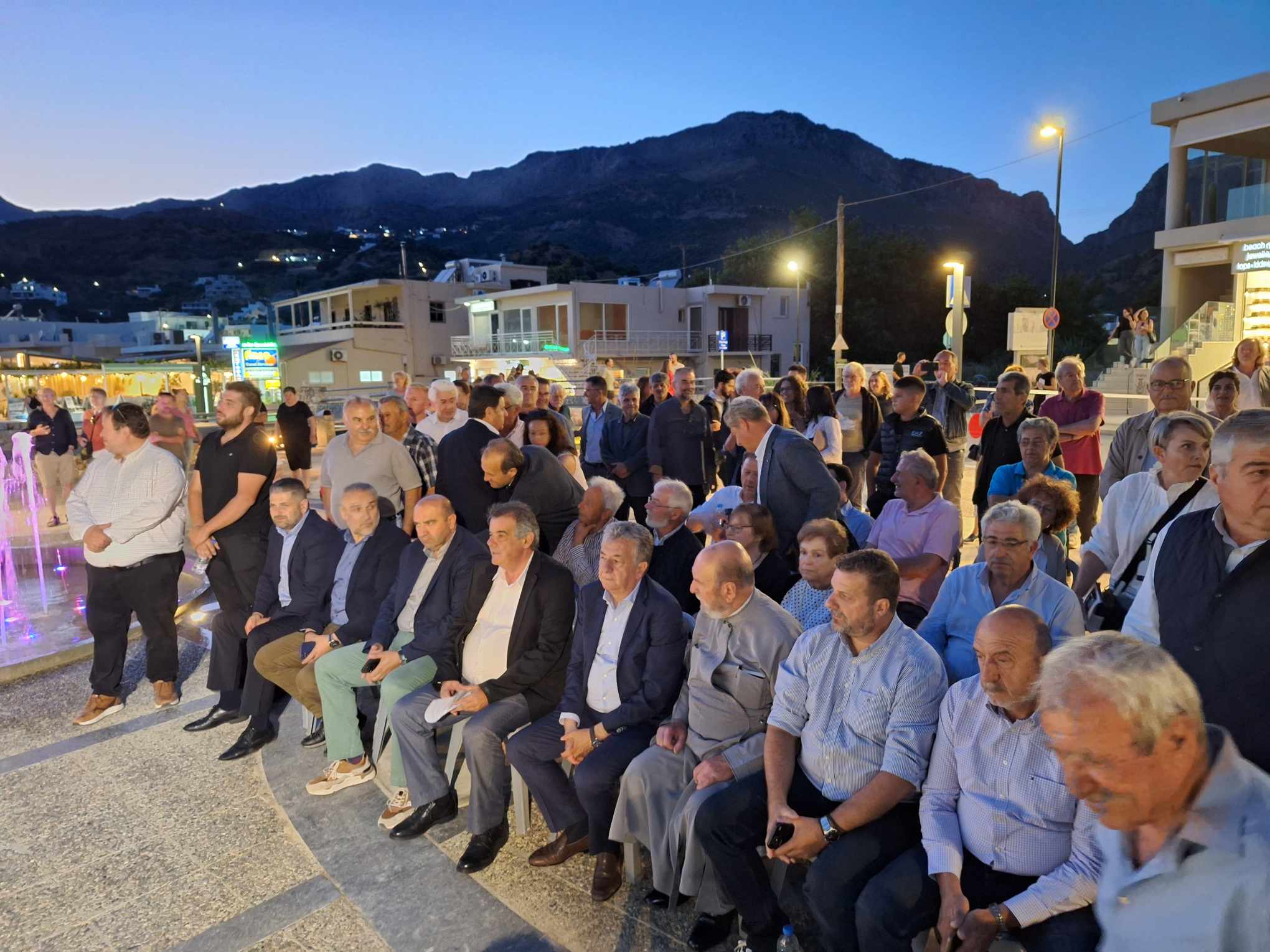 πλακιάς εγκαίνια παραλιακό μέτωπο ρέθυμνο