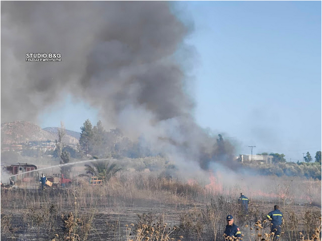  Πυρκαγιά σε καταυλισμό Ρομά 