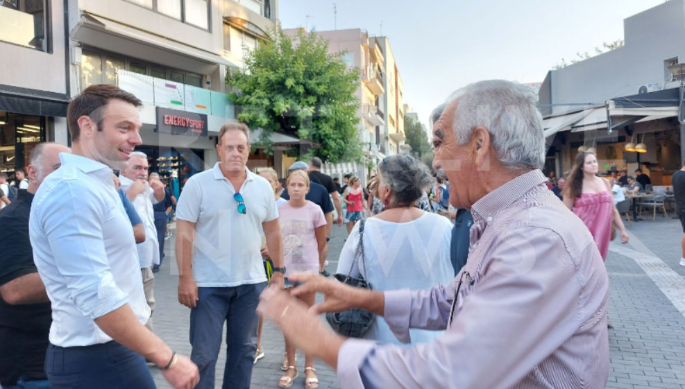 Στο Ηράκλειο ο Στέφανος Κασσελάκης - Δείτε φωτογραφίες