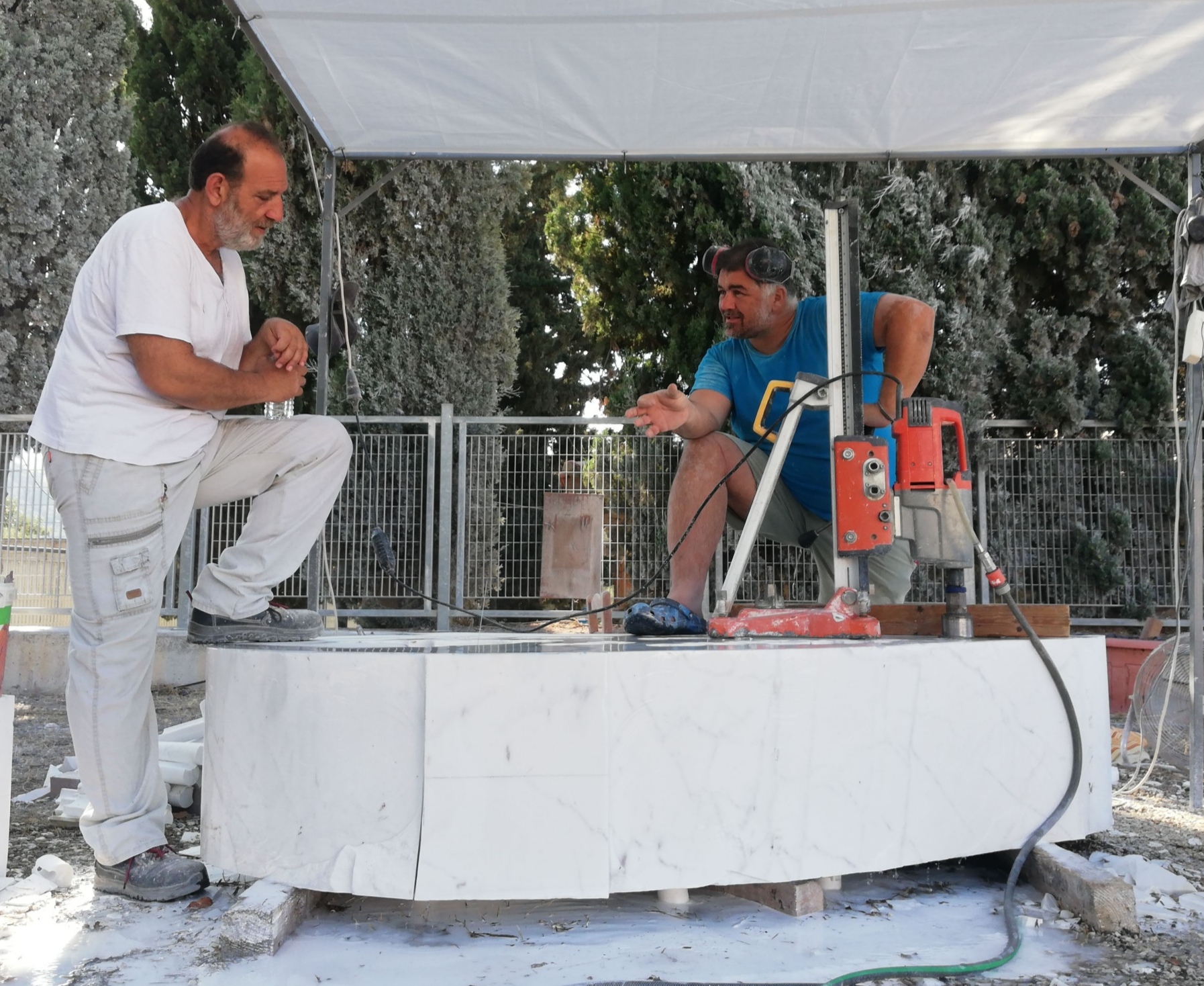 Μανώλης Χαρκούτσης και Μιχάλης Βουζουνεράκης