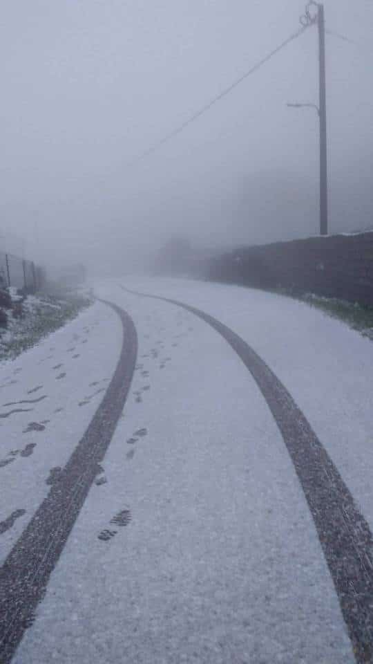 χιόνι Τήνος Κυκλάδες νησί Άνδρος