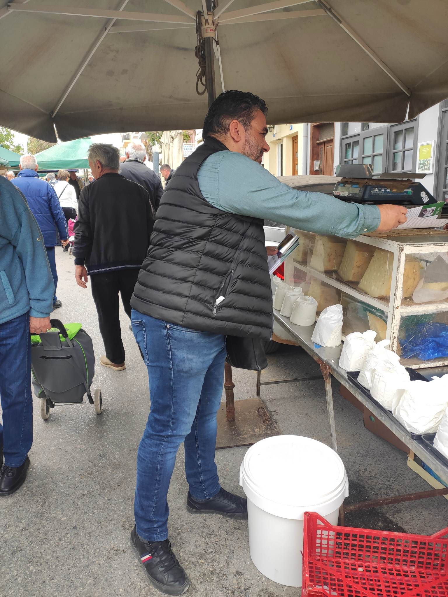 λαϊκή αγορά ΠΑΣΟΚ Κίνημα Αλλαγής Χανιά Εκλογές 2023