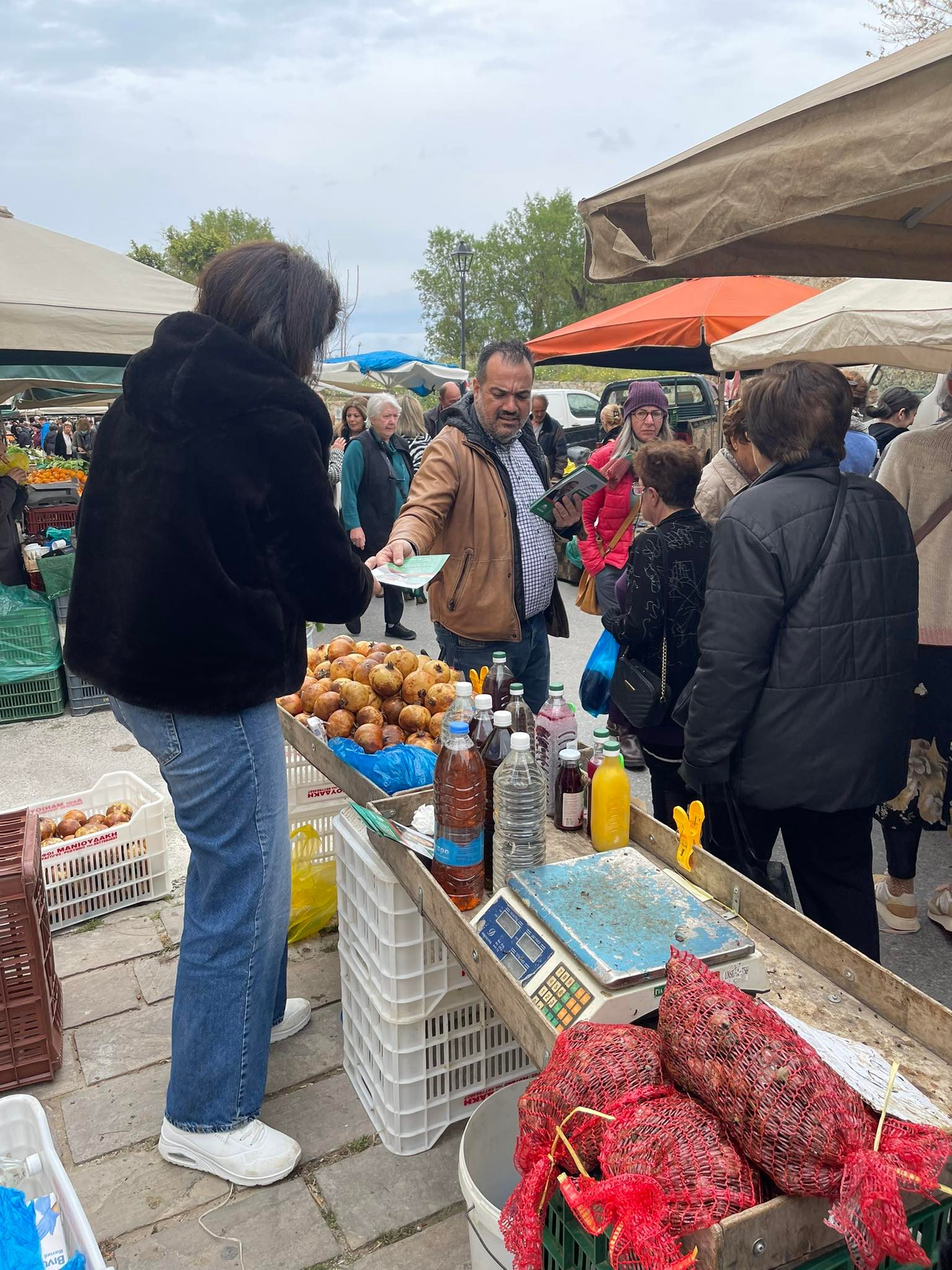 λαϊκή αγορά ΠΑΣΟΚ Κίνημα Αλλαγής Χανιά Εκλογές 2023