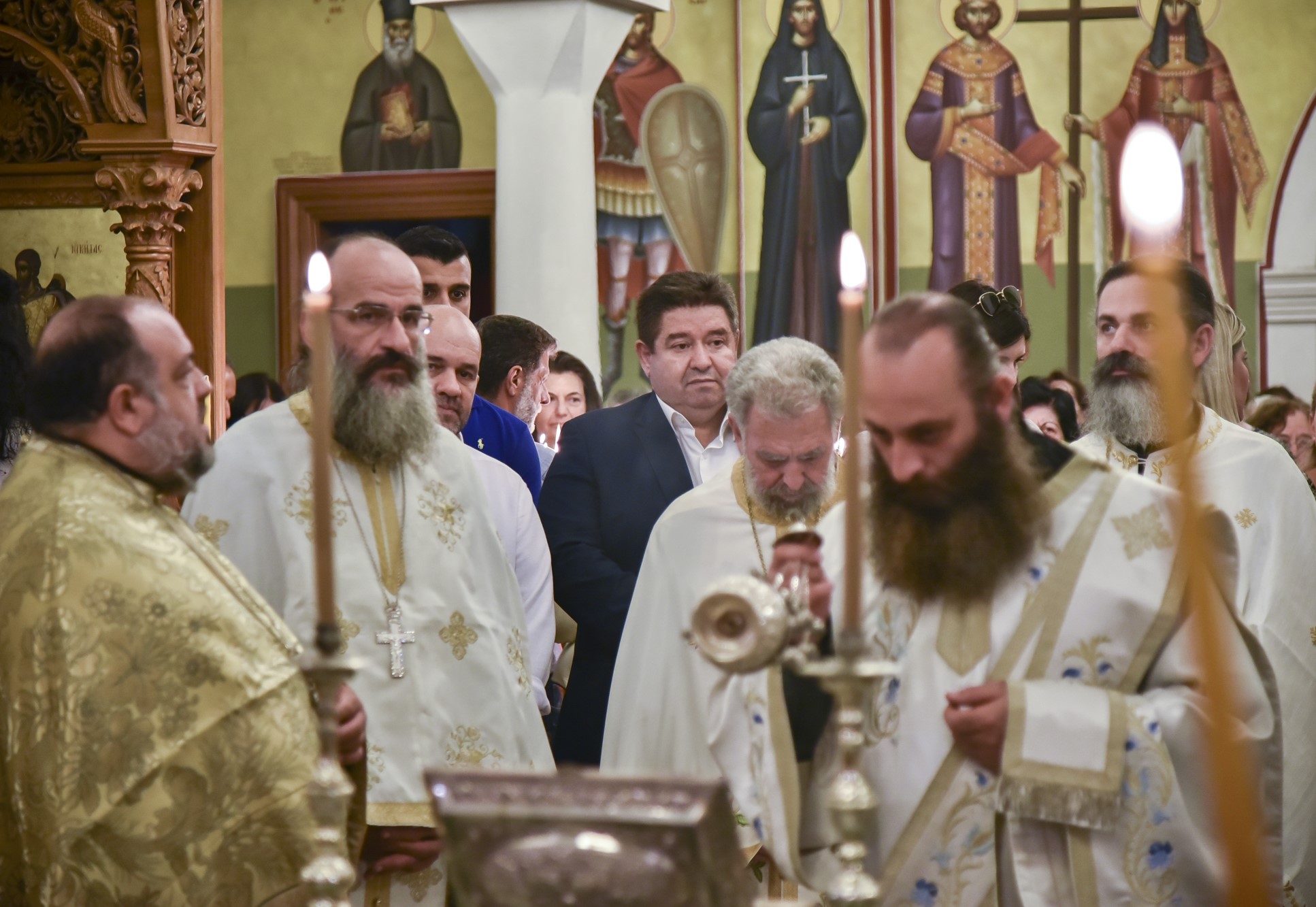 Ο Μιχάλης Καραμαλάκης στους εορτασμούς για τον Άγιο Νικήτα