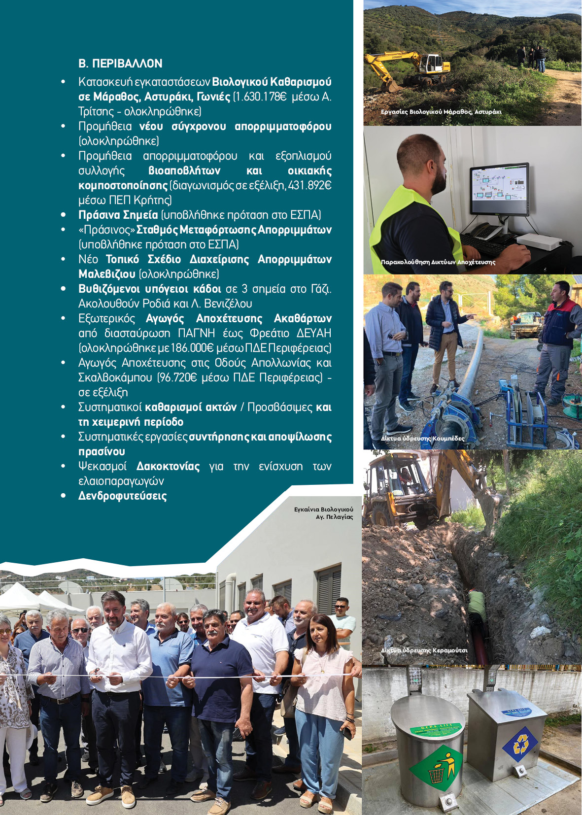 ΠΡΑΣΙΝΟ Μαλεβίζι: Ο 5ος Πυλώνας του έργου και του προγράμματος του Δημάρχου Μ. Μποκέα
