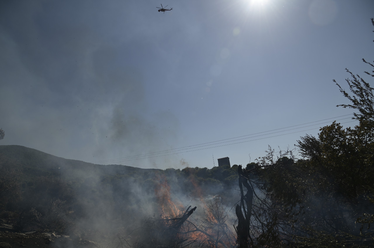 πυρκαγιά Πόρτο Γερμενό - φωτογραφία ΜΙΧΑΛΗΣ ΚΑΡΑΓΙΑΝΝΗΣ/EUROKINISSI