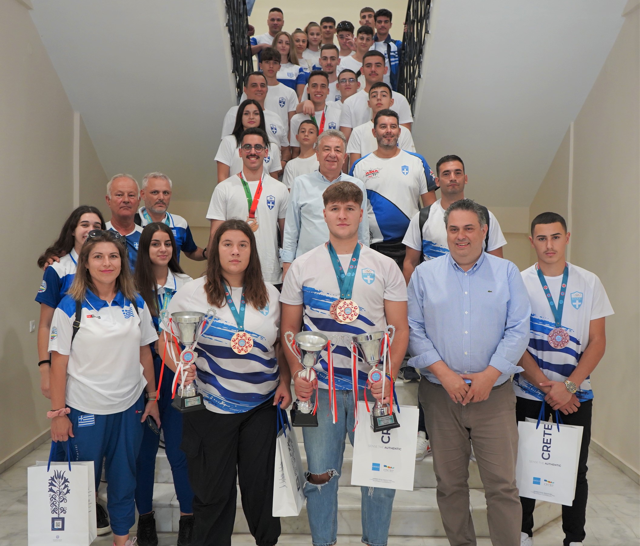 Ηράκλειο: Συγχαρητήρια Περιφερειάρχη στους Παγκόσμιους και Πανευρωπαϊκούς πρωταθλητές 