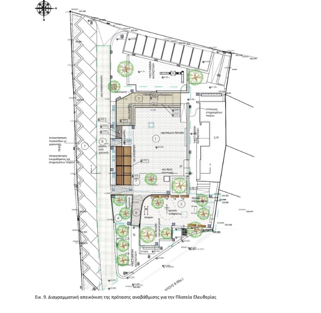 Προχωρά η βιοκλιματική αναβάθμιση της πλατείας Ελευθερίας στο Καστέλλι