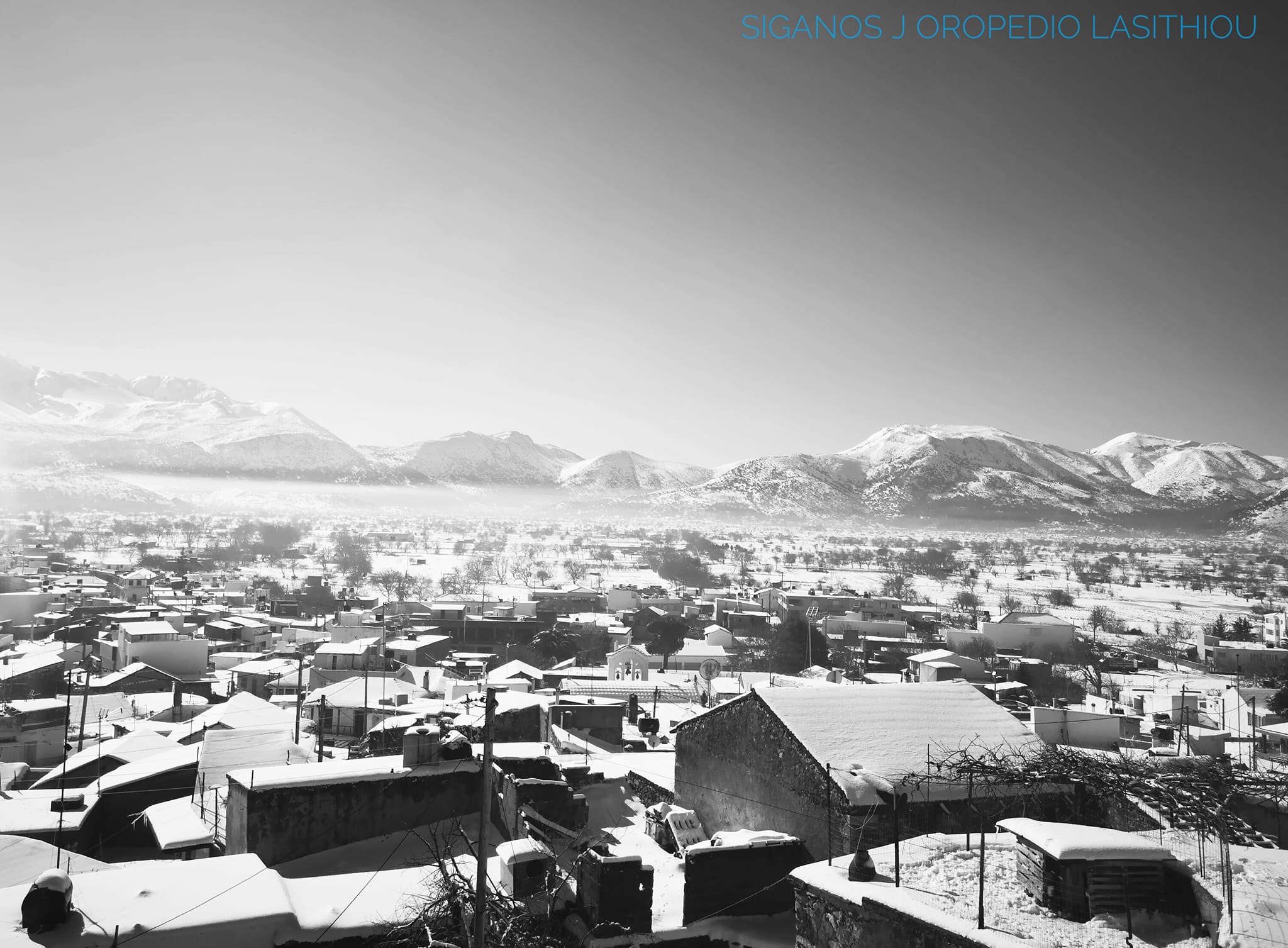 Οροπέδιο Λασιθίου χιόνι λασίθι Γιάννης Σιγανός