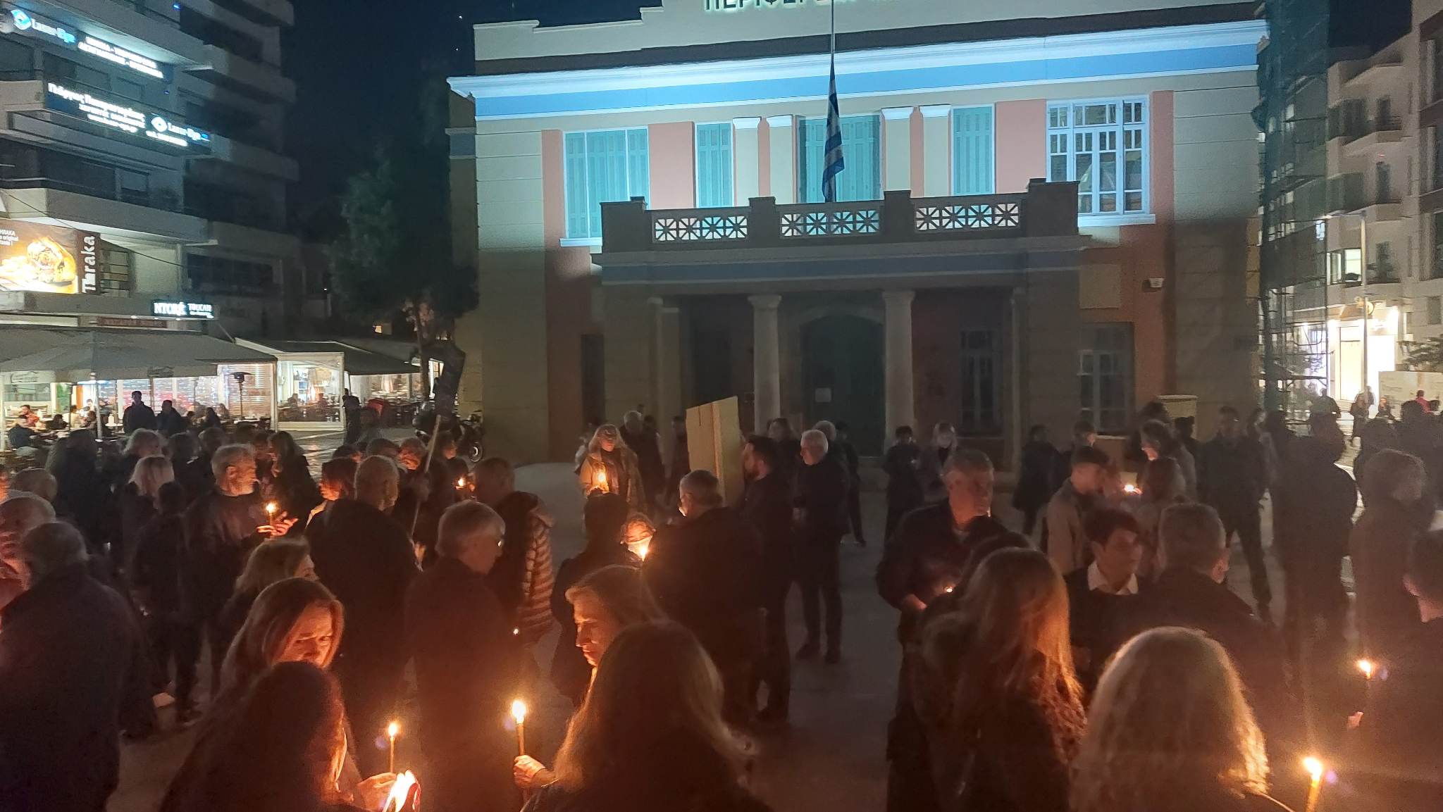 σιωπηρή διαμαρτυρία ηράκλειο νεκροί τέμπη τρένο