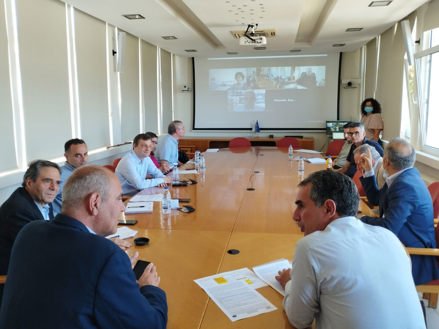 Από την συνεδρίαση στην Πρυτανεία του ΕΛΜΕΠΑ