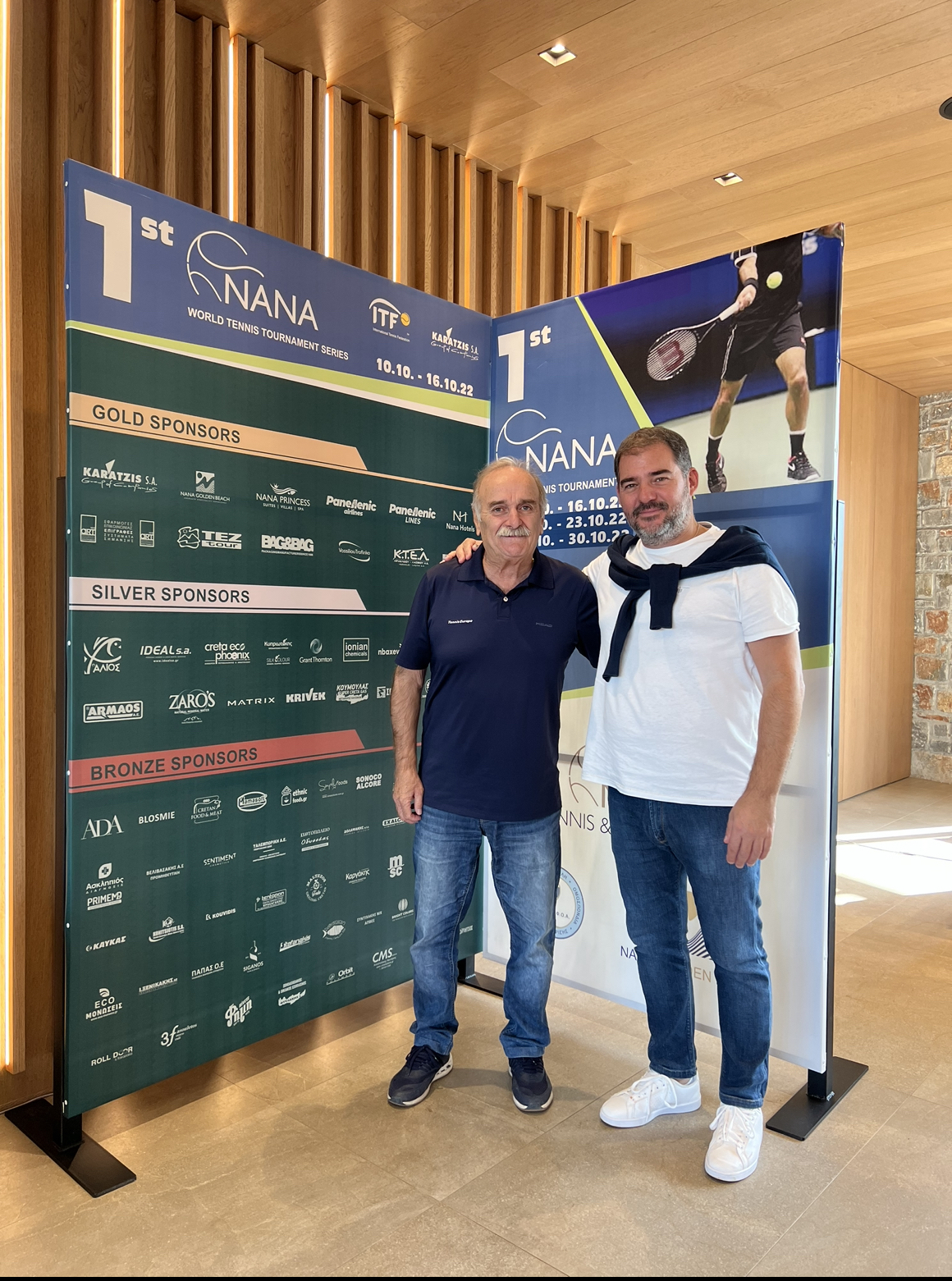  Αντώνης Καράτζης - Πρόεδρος και Διευθύνων Σύμβουλος Ομίλου Εταιρειών Καράτζη, Σπύρος Ζαννιάς - Αντιπροέδρος Διεθνούς Ολυμπιακής Ακαδημίας