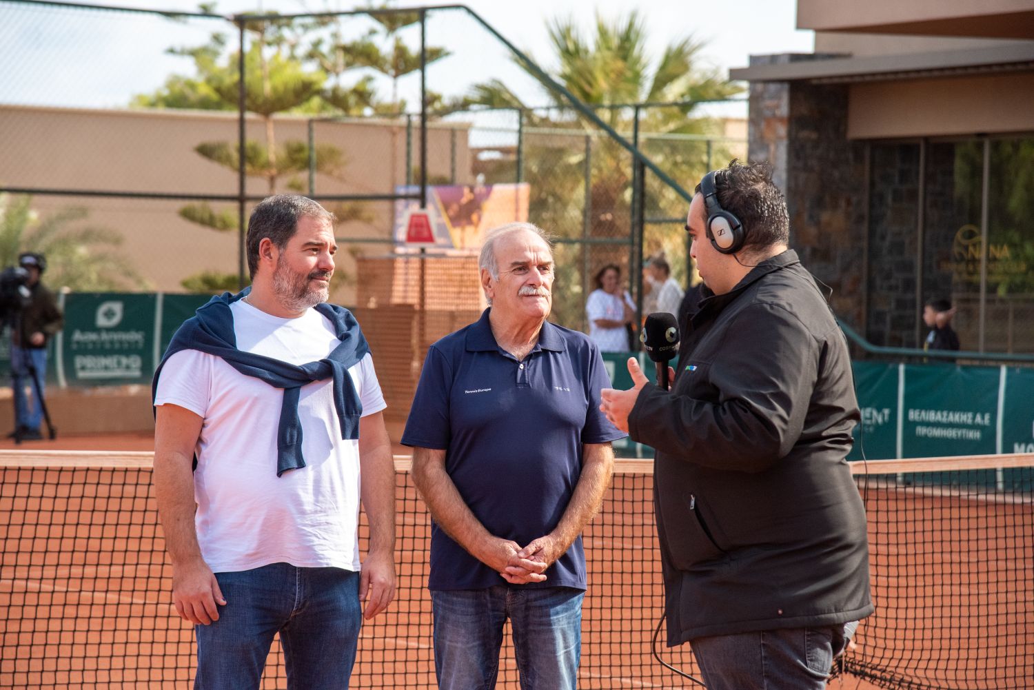 Αντώνης Καράτζης - Πρόεδρος και Διευθύνων Σύμβουλος Ομίλου Εταιρειών Καράτζη και Σπύρος Ζαννιάς - Αντιπροέδρος Διεθνούς Ολυμπιακής Ακαδημίας