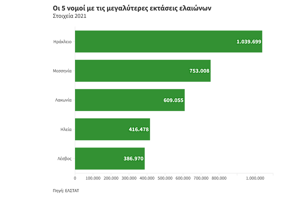Εφιαλτικά σενάρια για τους ελαιώνες σε Πελοπόννησο, νότια Κρήτη και Θεσσαλία