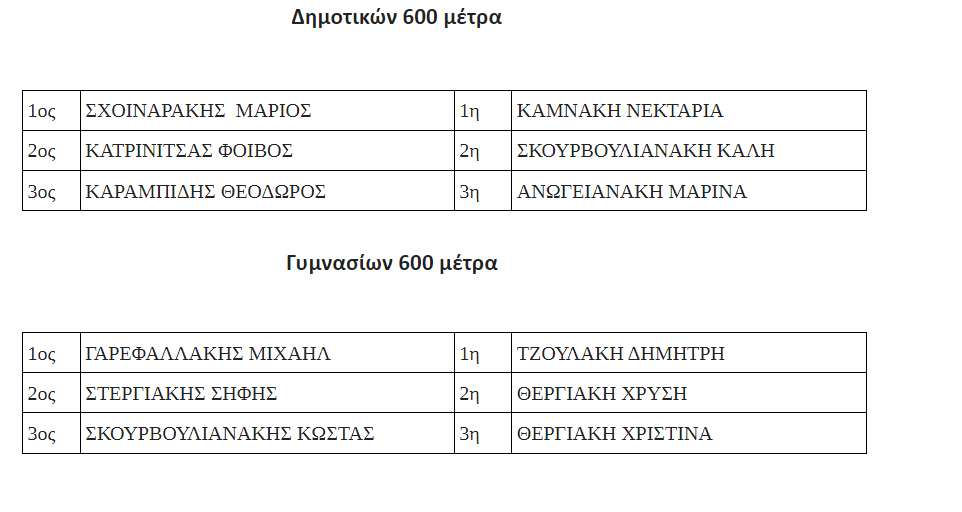 Απολλώνιος Δρόμος αποτελέσματα