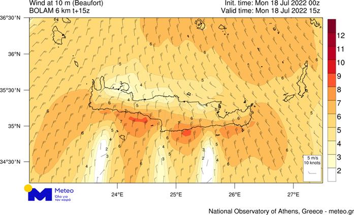 Meteo ανεμοι νότιο Ρέθυμνο
