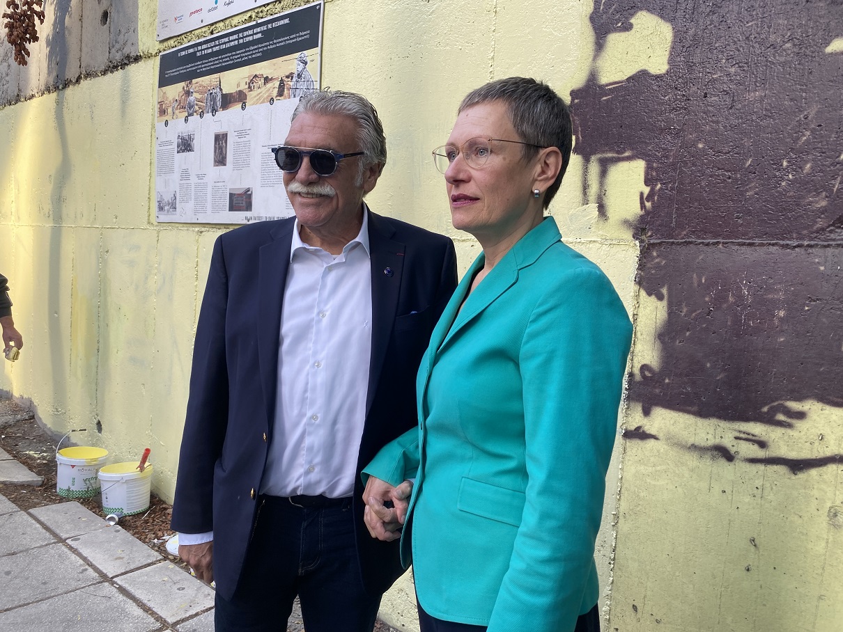 αντισημιτικά συνθήματα τοίχος Θεσσαλονίκη Ισραήλ