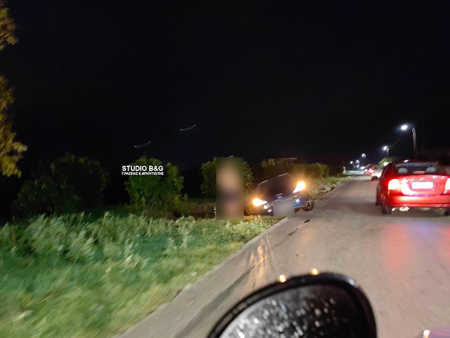 Επίσης την ώρα της καταιγίδας ένα όχημα εξετράπη της πορείας του ευτυχώς χωρίς να τραυματιστεί ο οδηγός.