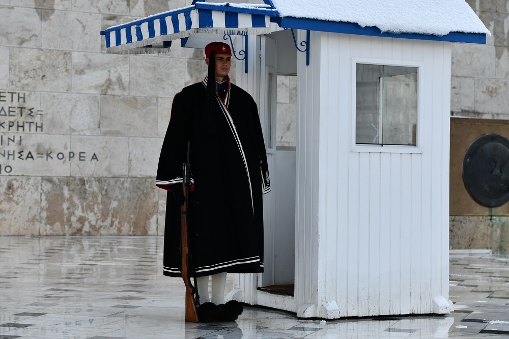 Αθήνα κέντρο χιόνια