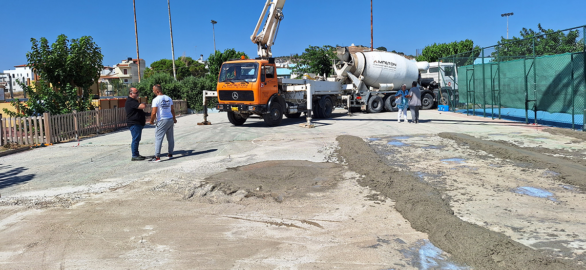  Σε εξέλιξη οι εργασίες ανακατασκευής γηπέδων μπάσκετ