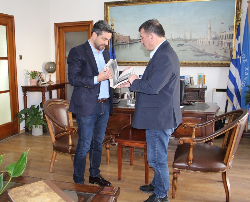 Συνάντηση Π. Σημανδηράκη, με τον μεγάλο Ολυμπιονίκη, Πύρρο Δήμα