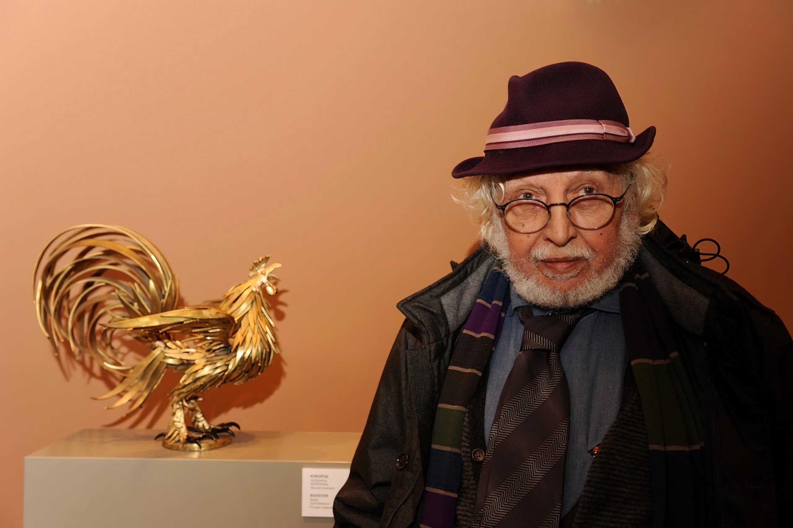 Στα εγκαίνια της περιοδικής έκθεσης του Ιστορικού Μουσείου Κρήτης «Ναταλία Μελά: 25 γλυπτά» (14/02/2018)