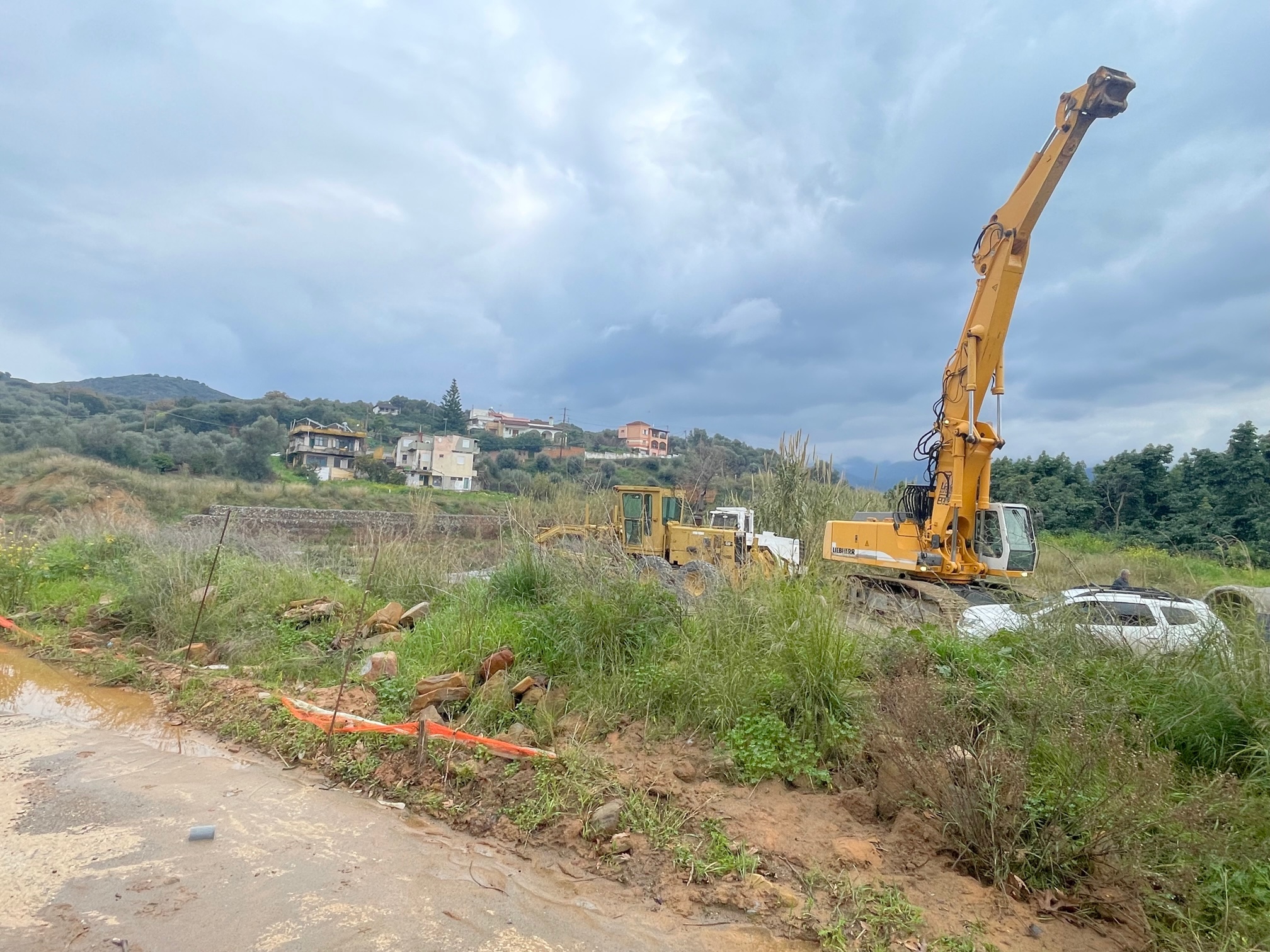Ξεκίνησαν οι εργασίες κατασκευής της νέας γέφυρας του ποταμού Κερίτη, στον Αλικιανό