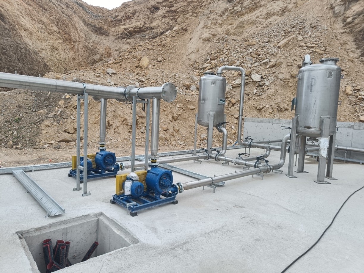 φυσητήρες βιοαερίου και σύστημα καθαρισμού με ενεργό άνθρακα