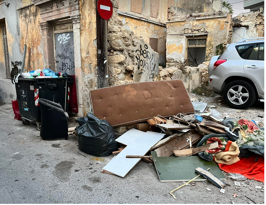 Μια χωματερή στο κεντρο του Ηρακλείου