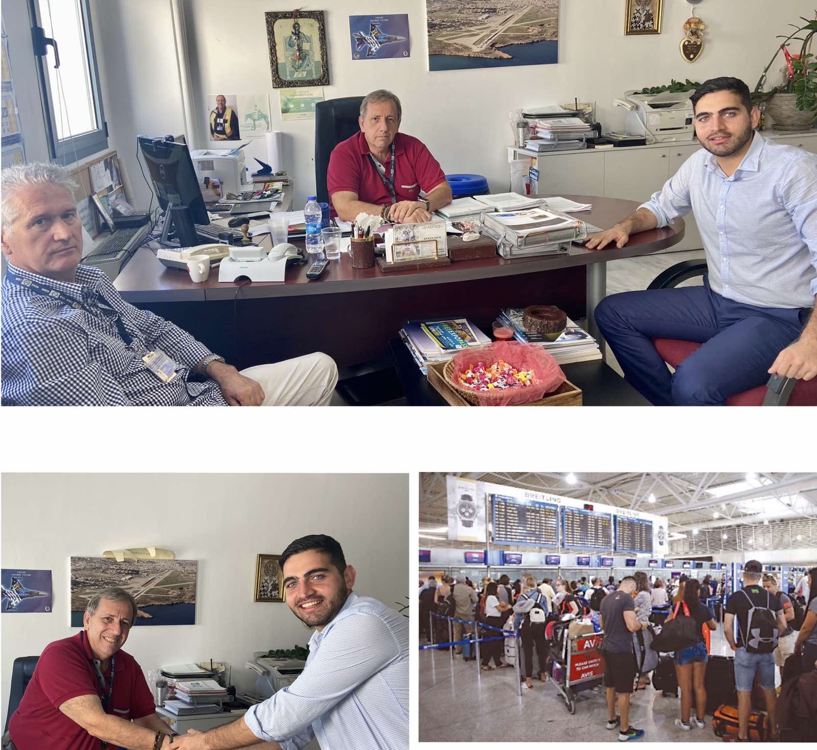 Συνάντηση Κωνσταντίνου Κεφαλογιάννη με τον Αερολιμενάρχη Ηρακλείου