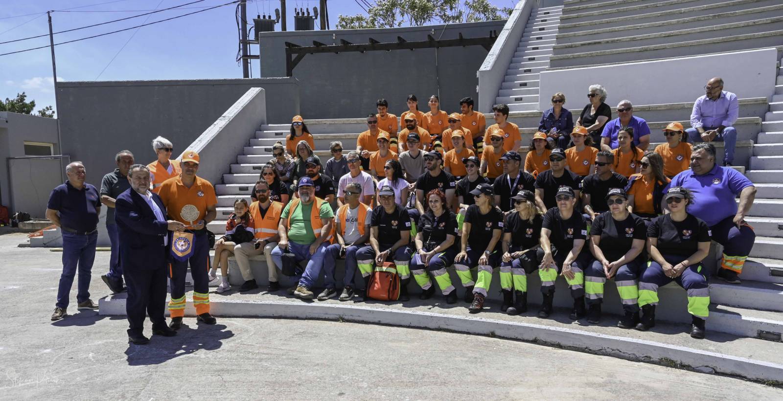 Με τη συμμετοχή εθελοντών από την Κύπρο η άσκηση πολιτικής προστασίας στο Αρκαλοχώρι