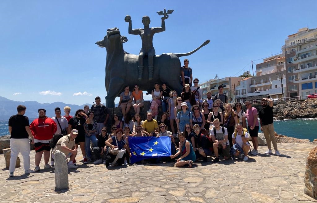 Από την επίσκεψη ξένων μαθητών με το 2ο ΕΠΑΛ Ηρακλείου