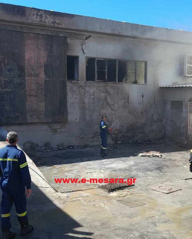 φωτιά Καπαριανά αποθήκες Ηράκλειο