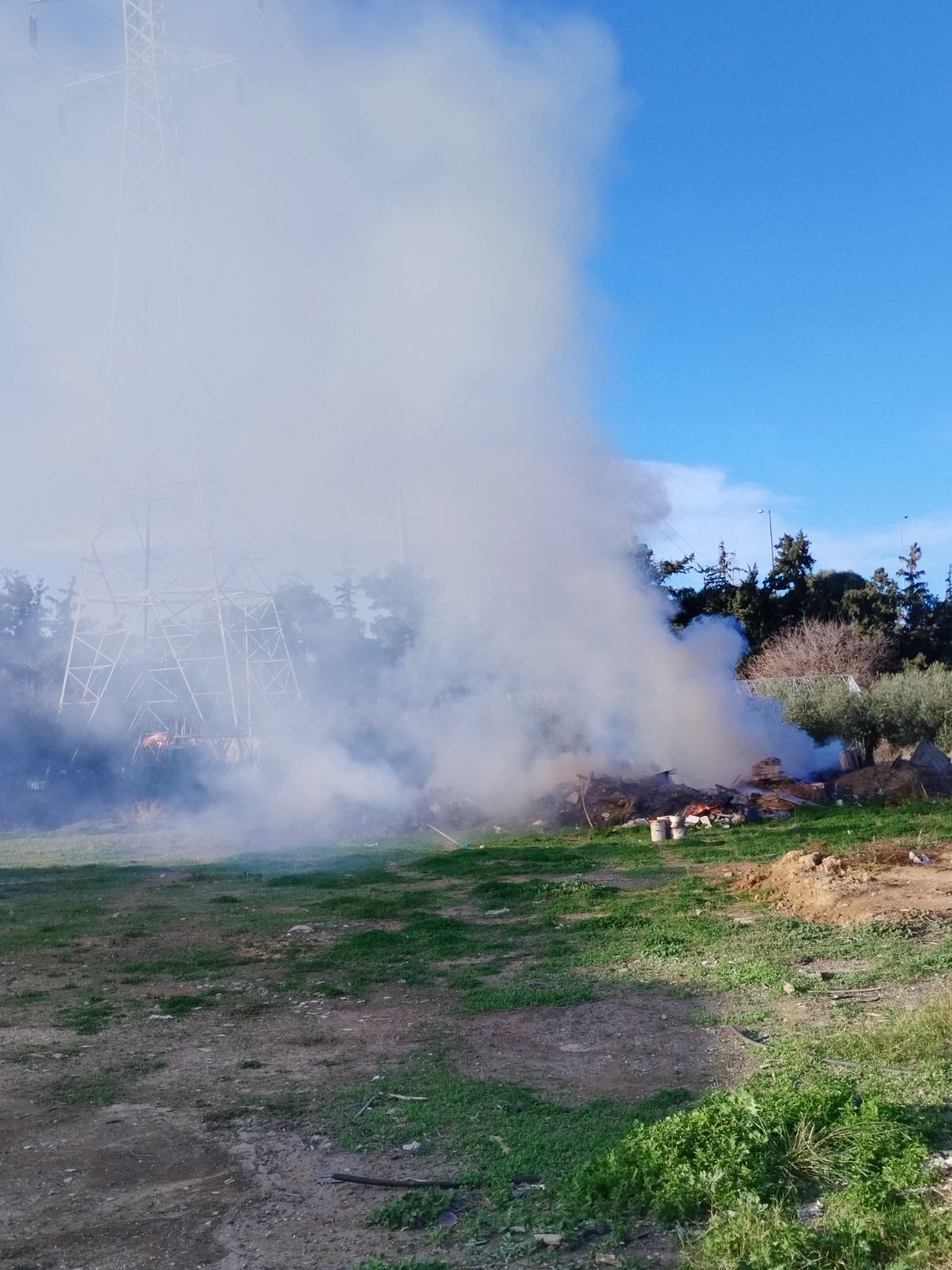 Κατσαμπάς Πυρκαγιά Οικόπεδο Κατσαμπάς Ηράκλειο