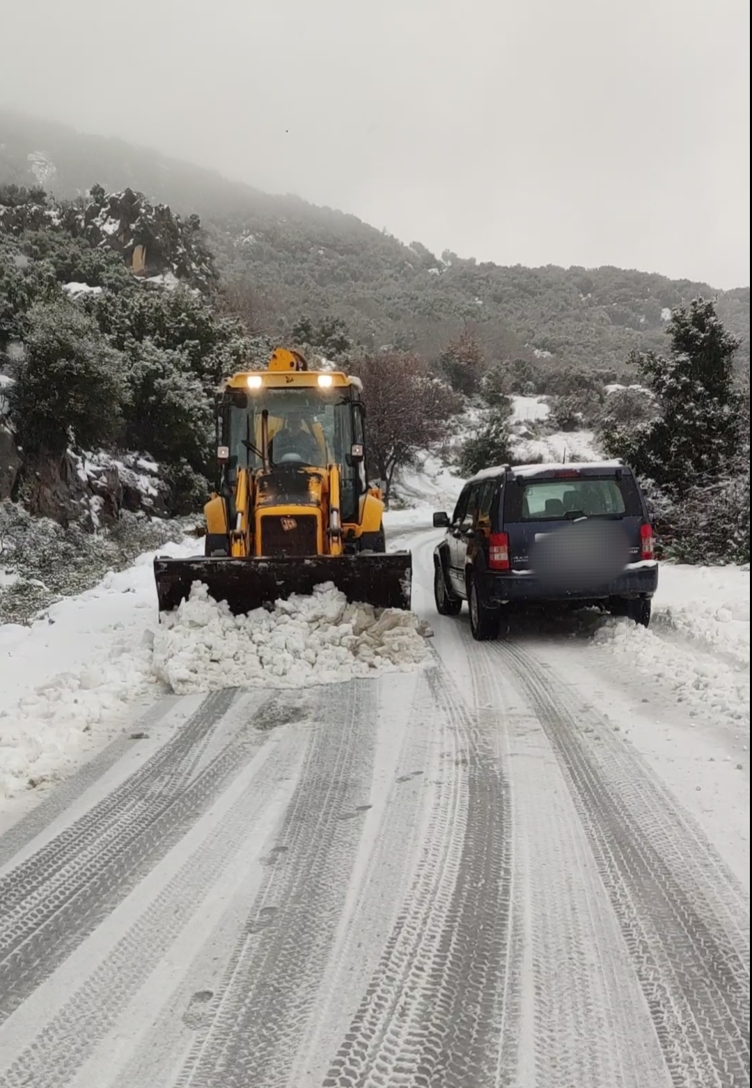 Δήμος Μαλεβιζίου χιόνια
