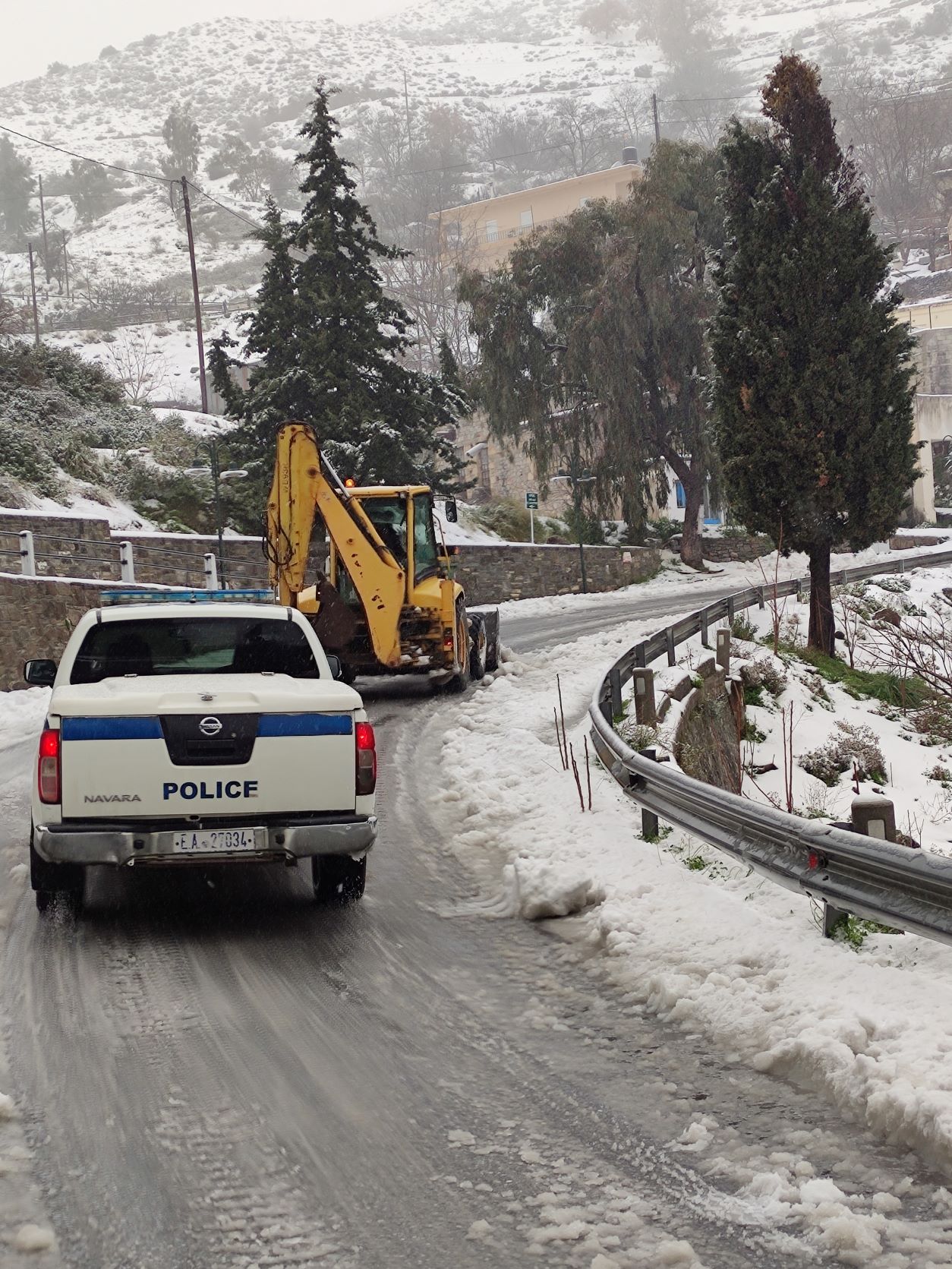 Δήμος Μαλεβιζίου χιόνια