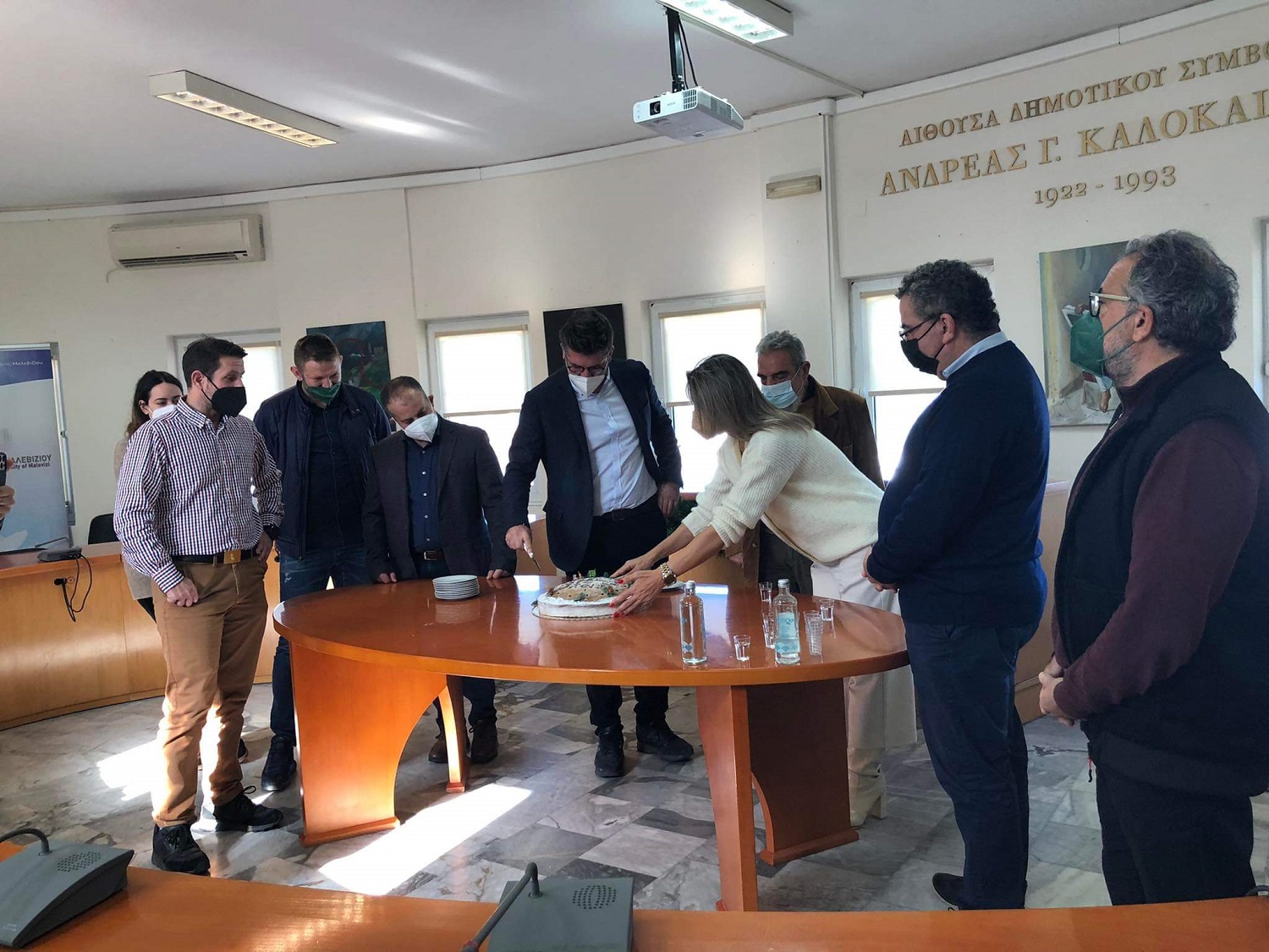 Κοπή πίτας Μαλεβίζι