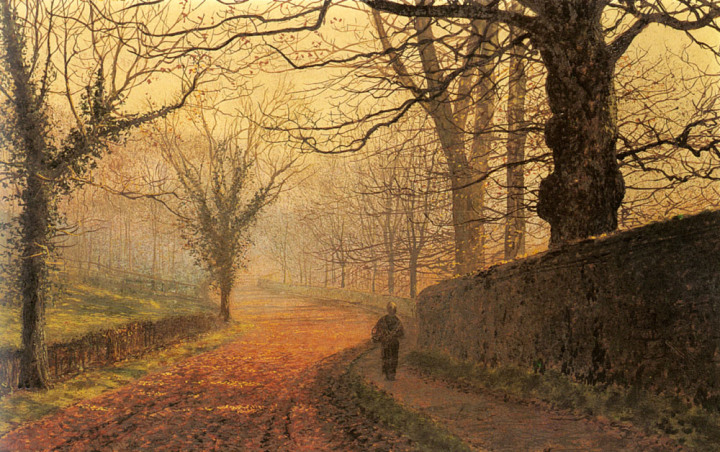 november-afternoon-stapleton-park. John Grimshaw. 