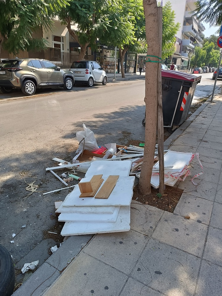 Λεωφόρος Παπανδρέου σκουπίδια