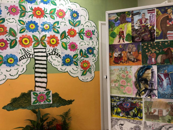 Ζωγραφιές παιδιών στο Μορφωτικό Κέντρο ''Μπερεγίνια''