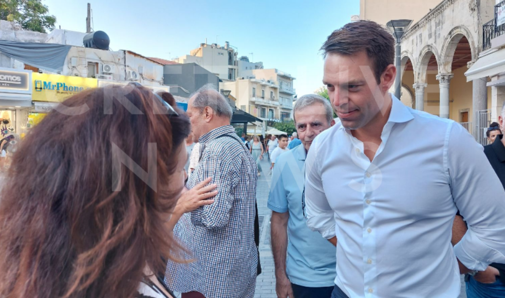 Στο Ηράκλειο ο Στέφανος Κασσελάκης - Δείτε φωτογραφίες