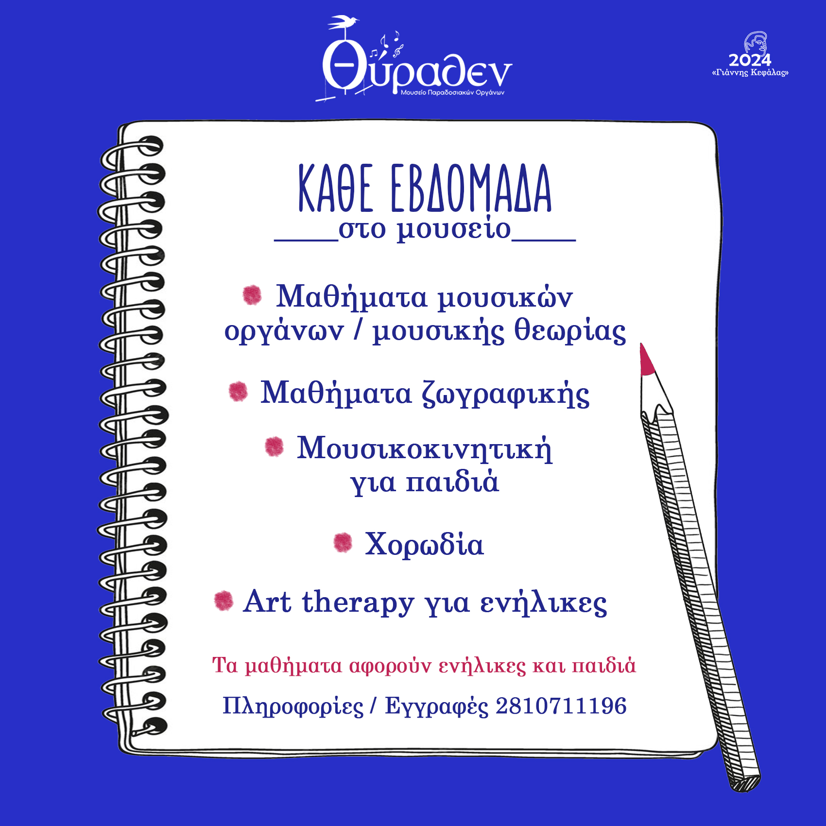 Μαθήματα Μουσείο Θύραθεν πρόγραμμα