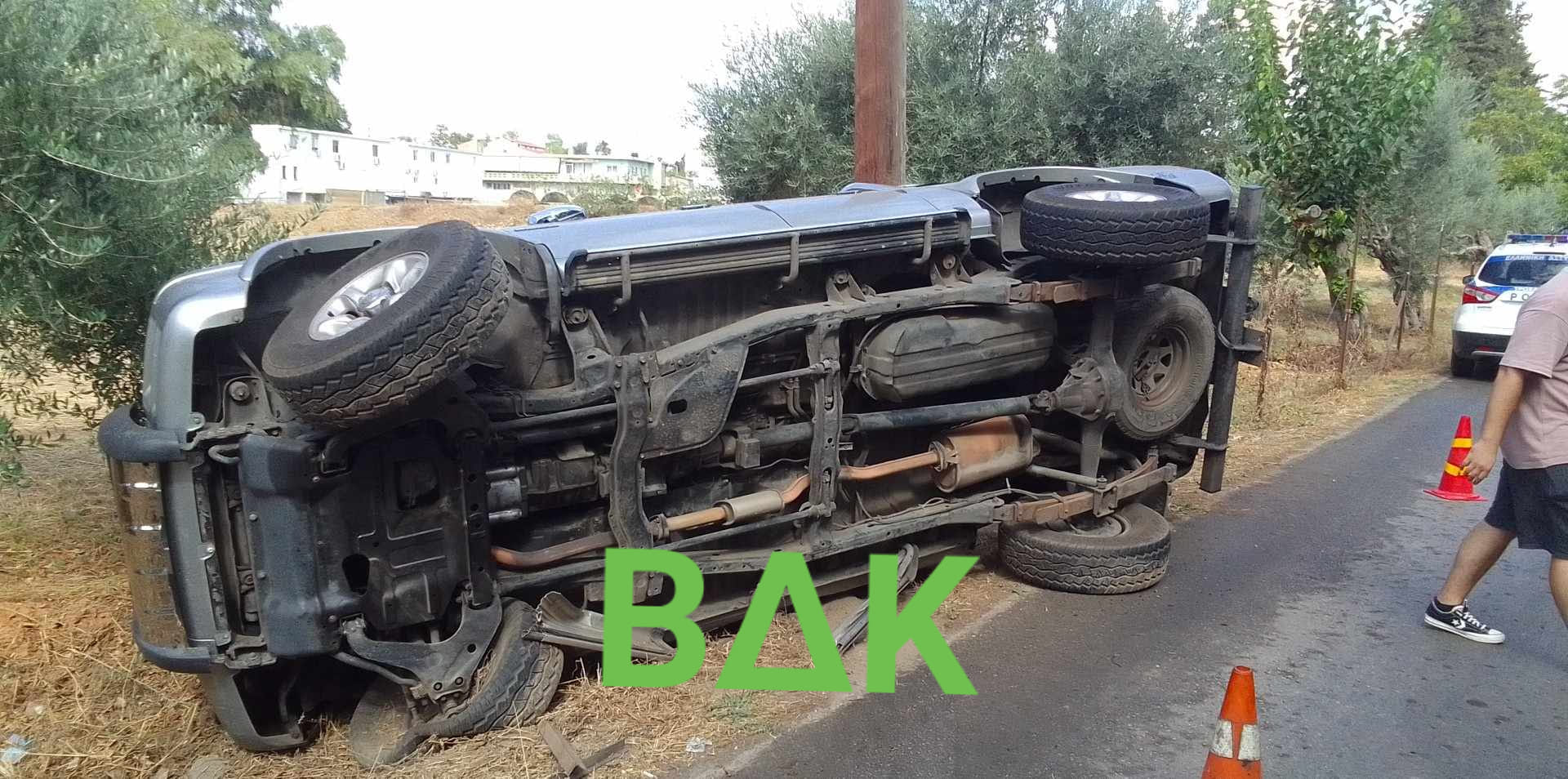 τροχαίο χανιά ατύχημα ολισθηρότητα δρόμος