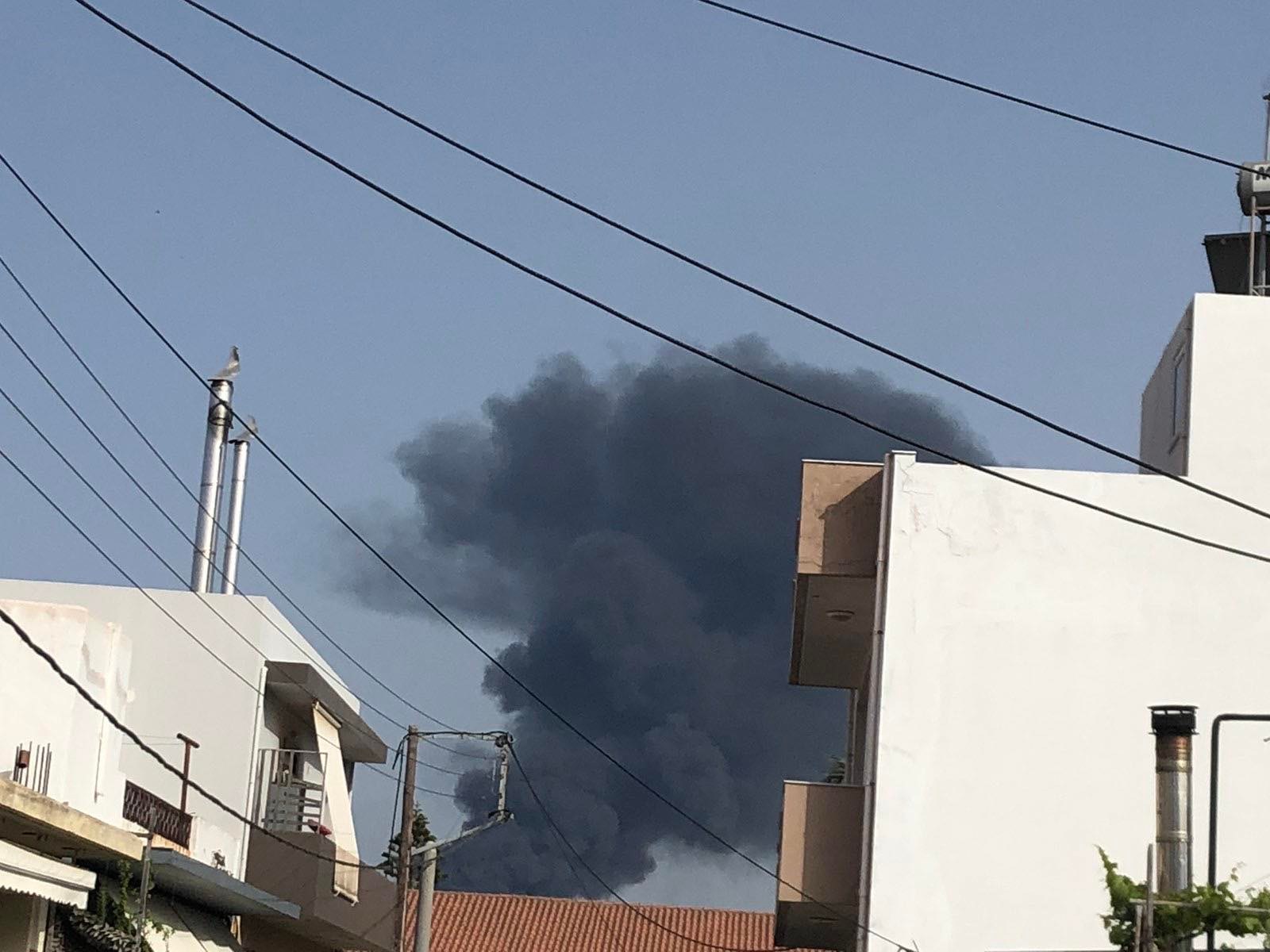 Φωτιά Βιομηχανική περιοχή Ηράκλειο