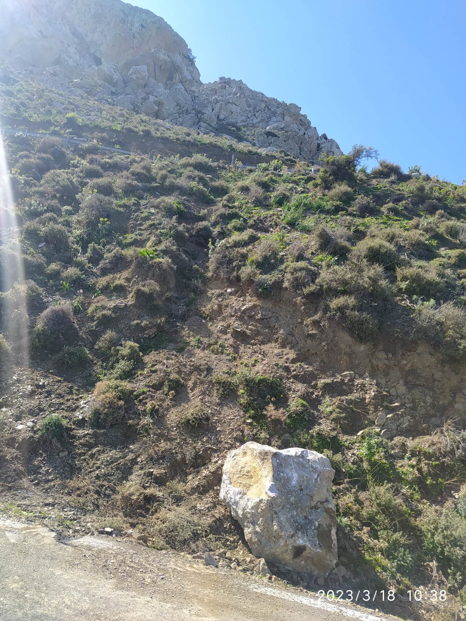 Βράχος Μιαμού δρόμος Δήμος Γόρτυνας Δια-SOS-τε τη Μεσαρά